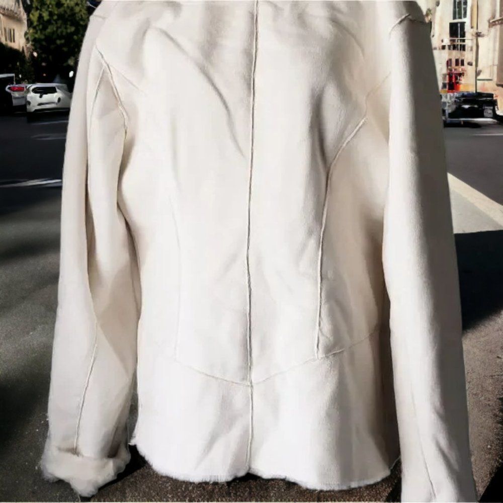 White House Black Market Faux Fur Coat - Picture 2 of 5